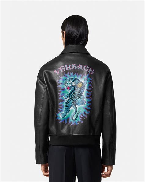 versace jacket leather